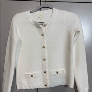 Cyrus Cream Button-Up Women's Cardigan